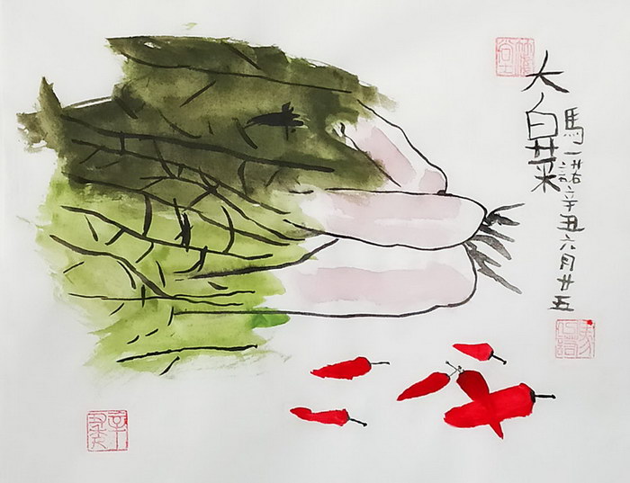 Chinese Cabbage#Traditional Chinese painting#