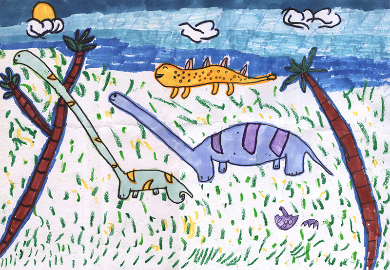 Dinosaur#Marker Pen#