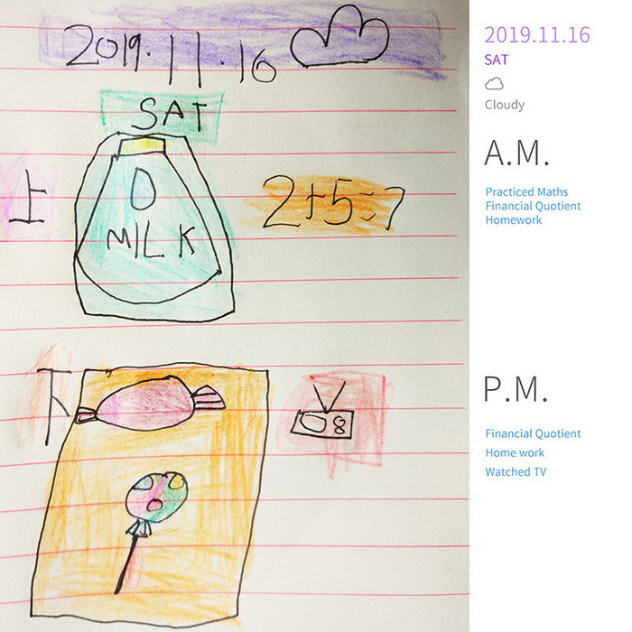 #Diary#Financial Quotient Homework#