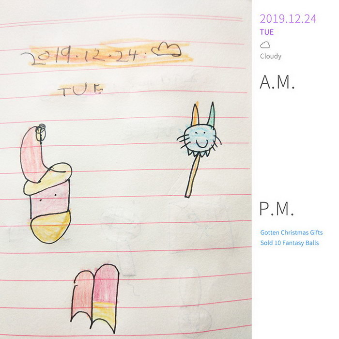 #Diary#Sold 10 Fantasy Balls in Christmas Eve#